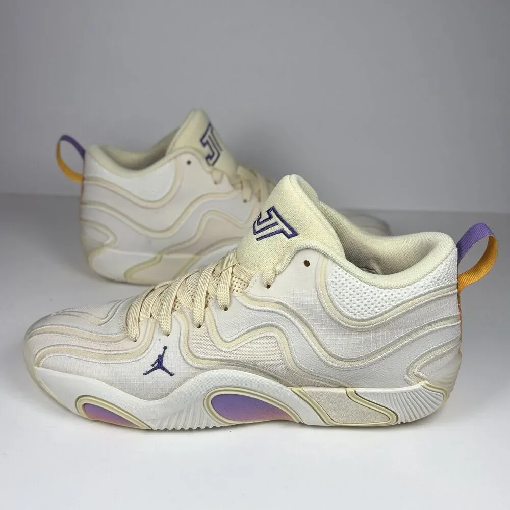 Nike Jordan Tatum 3 Highlights Sail Dark Iris Muslin HV5882-100 Men's Size 10.5